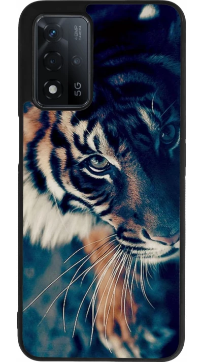 OPPO A93s 5G Case Hülle - Silikon schwarz Incredible Lion