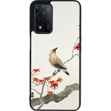 Coque OPPO A93s 5G - Silicone rigide noir Japanese Bird