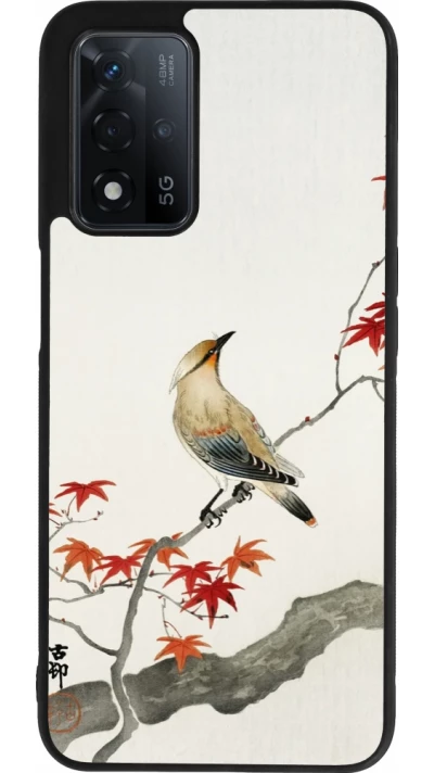 OPPO A93s 5G Case Hülle - Silikon schwarz Japanese Bird