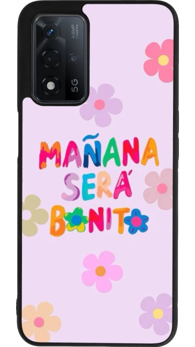 OPPO A93s 5G Case Hülle - Silikon schwarz Karol G Manana sera bonito