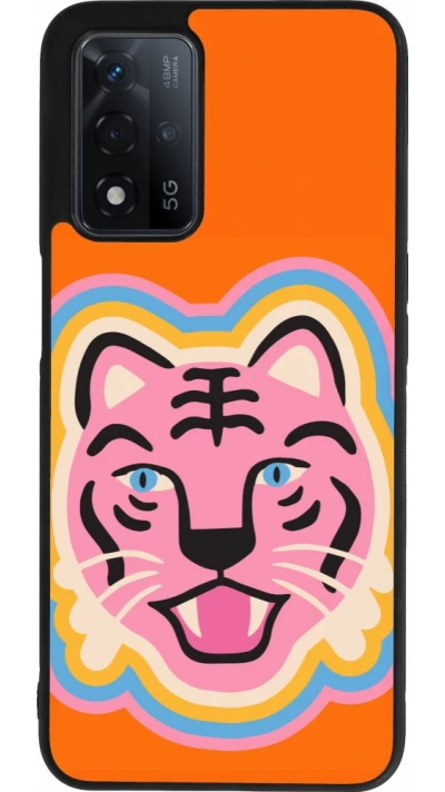 OPPO A93s 5G Case Hülle - Silikon schwarz Lion colors 2026