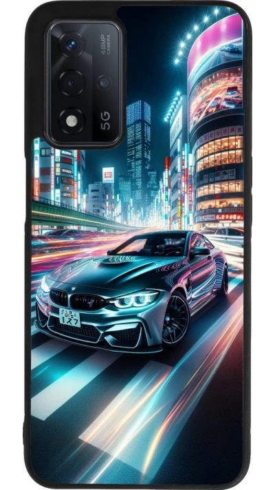 OPPO A93s 5G Case Hülle - Silikon schwarz BMW M4 Tokio Nacht