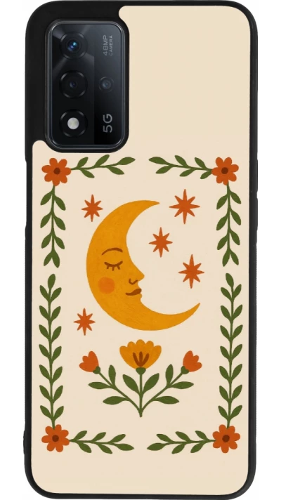 OPPO A93s 5G Case Hülle - Silikon schwarz Half moon stamp 2026