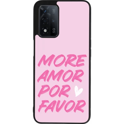 OPPO A93s 5G Case Hülle - Silikon schwarz More amor porfavor