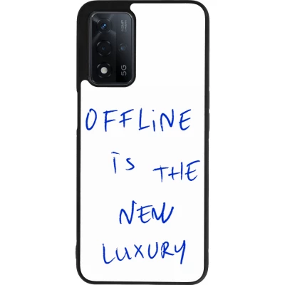 OPPO A93s 5G Case Hülle - Silikon schwarz Offline is the new luxury