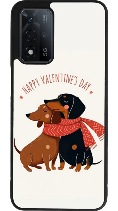 OPPO A93s 5G Case Hülle - Silikon schwarz Saint Valentines Day 26 Happy Valentine