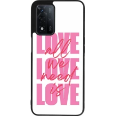 OPPO A93s 5G Case Hülle - Silikon schwarz Saint Valentines Day 26 Love all we need is