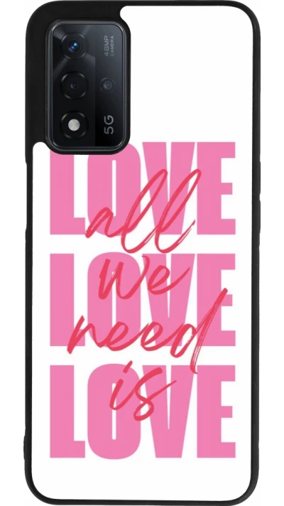 OPPO A93s 5G Case Hülle - Silikon schwarz Saint Valentines Day 26 Love all we need is