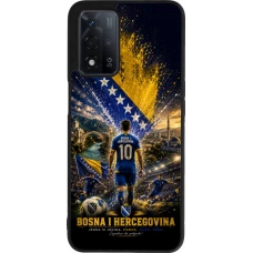 OPPO A93s 5G Case Hülle - Silikon schwarz Fussball Bosnien und Herzegowina splash 2026