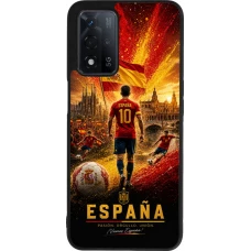 OPPO A93s 5G Case Hülle - Silikon schwarz Fussball Espanien splash 2026