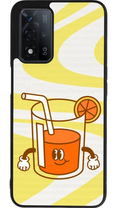 Coque OPPO A93s 5G - Silicone rigide noir Summer drink 2026