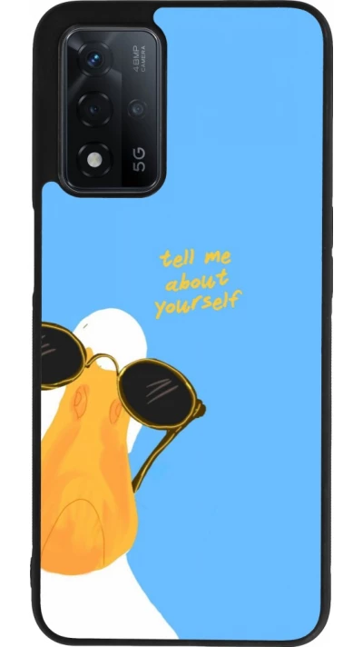 Coque OPPO A93s 5G - Silicone rigide noir Tell me about yourself Summer 2026