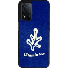Coque OPPO A93s 5G - Silicone rigide noir Vitamin sea Summer 2026
