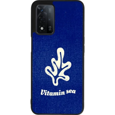 Coque OPPO A93s 5G - Silicone rigide noir Vitamin sea Summer 2026