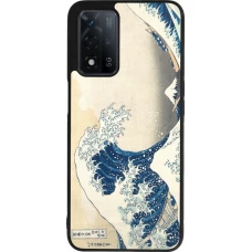OPPO A93s 5G Case Hülle - Silikon schwarz Kunstbild - Die große Welle vor Kanagawa - Hokusai