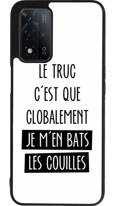 OPPO A93s 5G Case Hülle - Silikon schwarz Le truc globalement bats les couilles