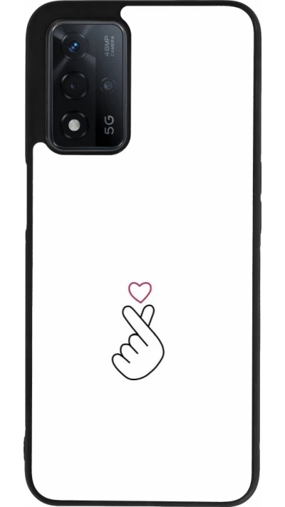 Coque OPPO A93s 5G - Silicone rigide noir Valentine 2024 heat by Millennials