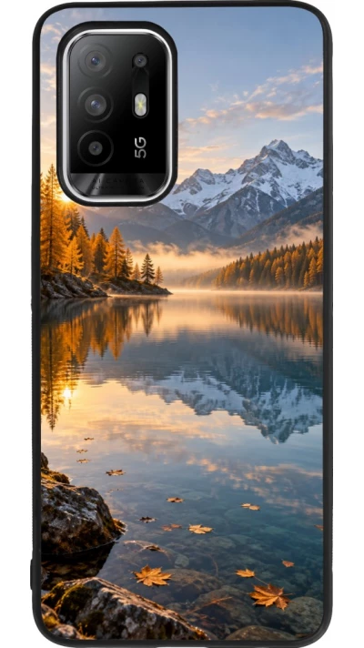 Coque OPPO F19 Pro+ - Silicone rigide noir Autumn 26 Autumn lake