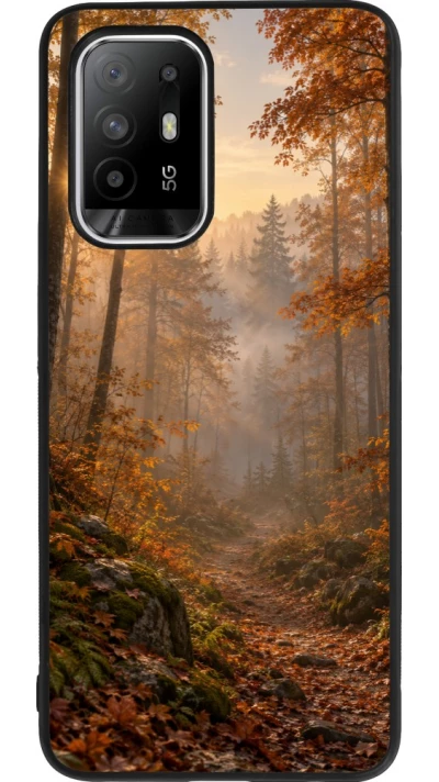 Coque OPPO F19 Pro+ - Silicone rigide noir Autumn 26 Autumn walk