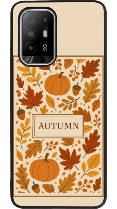 Coque OPPO F19 Pro+ - Silicone rigide noir Autumn 26 Hello autumn