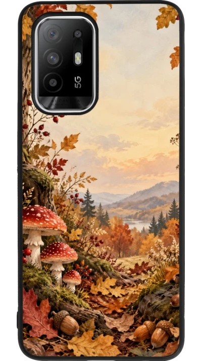 Coque OPPO F19 Pro+ - Silicone rigide noir Autumn 26 Illustrated Autumn