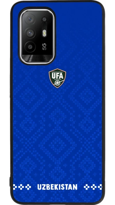 OPPO F19 Pro+ Case Hülle - Silikon schwarz Usbekistan 2026 personalisierbares Fussballtrikot