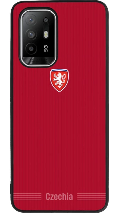 OPPO F19 Pro+ Case Hülle - Silikon schwarz Tschechische Republik 2026 personalisierbares Fussballtrikot