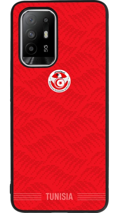 OPPO F19 Pro+ Case Hülle - Silikon schwarz Tunesien 2026 personalisierbares Fussballtrikot