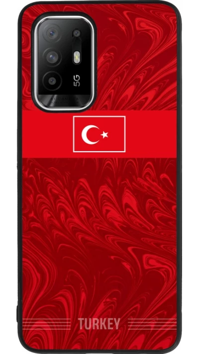 OPPO F19 Pro+ Case Hülle - Silikon schwarz Türkei 2026 personalisierbares Fussballtrikot