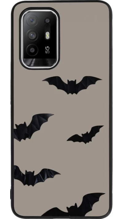 OPPO F19 Pro+ Case Hülle - Silikon schwarz Halloween 2026 Bats