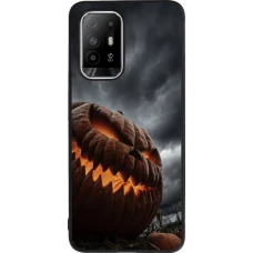 OPPO F19 Pro+ Case Hülle - Silikon schwarz Halloween 2026 The Wicked Pumpkin