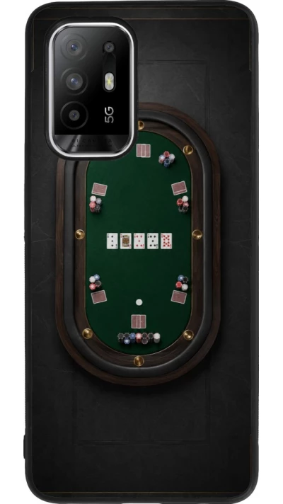 OPPO F19 Pro+ Case Hülle - Silikon schwarz Sports 2026 Poker