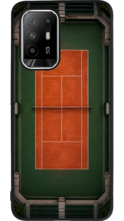 OPPO F19 Pro+ Case Hülle - Silikon schwarz Sports 2026 Tennis