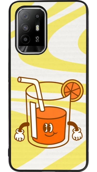 OPPO F19 Pro+ Case Hülle - Silikon schwarz Summer drink 2026