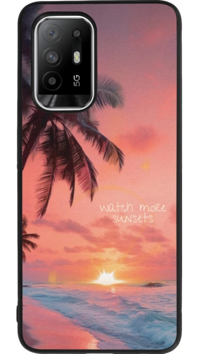 OPPO F19 Pro+ Case Hülle - Silikon schwarz Watch more sunsets Summer 2026