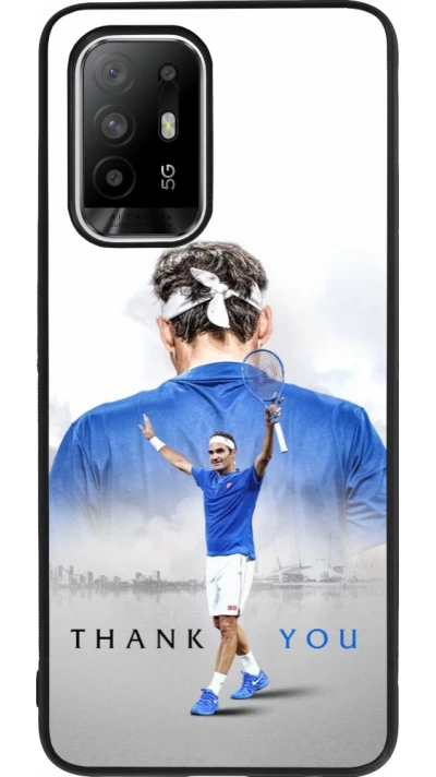 Coque OPPO F19 Pro+ - Silicone rigide noir Thank you Roger