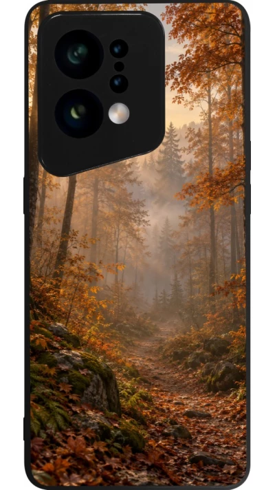 Coque OPPO Find X5 - Silicone rigide noir Autumn 26 Autumn walk
