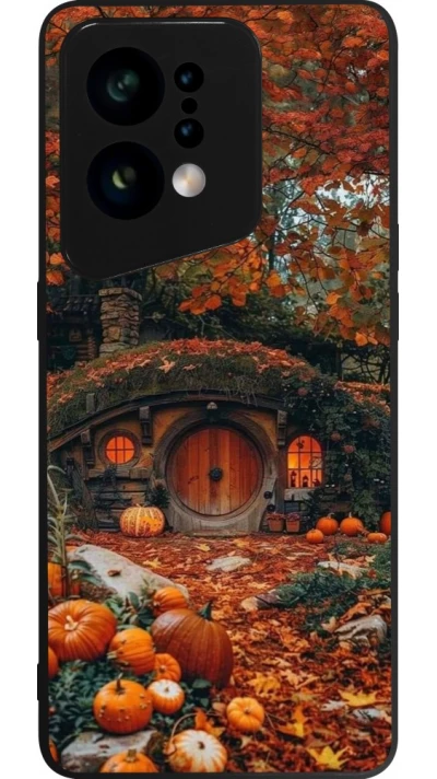 Coque OPPO Find X5 - Silicone rigide noir Autumn 26 Hobbit house