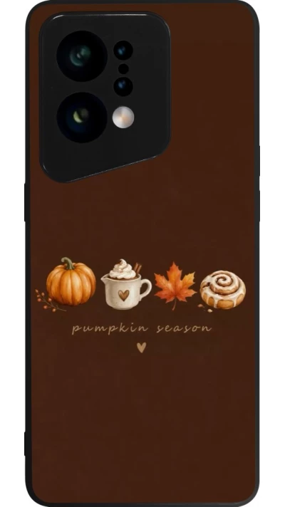 Coque OPPO Find X5 - Silicone rigide noir Autumn 26 Pumpkin season