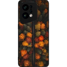 OPPO Find X5 Case Hülle - Silikon schwarz Autumn 26 Road in autumn