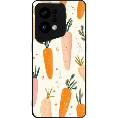 OPPO Find X5 Case Hülle - Silikon schwarz Easter 2026 Illustration carrots