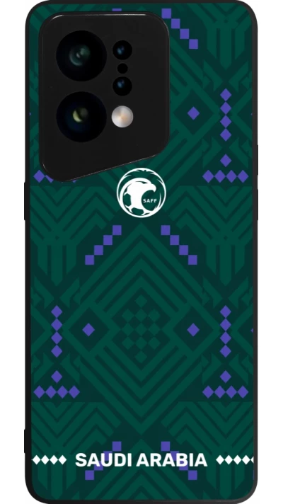 OPPO Find X5 Case Hülle - Silikon schwarz Saudi Arabien 2026 personalisierbares Fussballtrikot