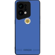 OPPO Find X5 Case Hülle - Silikon schwarz Curaçao 2026 personalisierbares Fussballtrikot