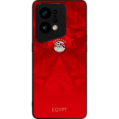 OPPO Find X5 Case Hülle - Silikon schwarz Ägypten 2026 personalisierbares Fussballtrikot