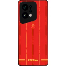 OPPO Find X5 Case Hülle - Silikon schwarz Spanien 2026 personalisierbares Fussballtrikot