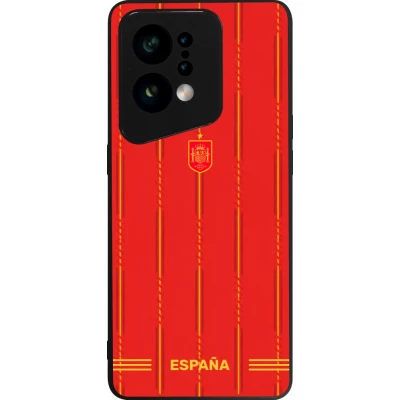 OPPO Find X5 Case Hülle - Silikon schwarz Spanien 2026 personalisierbares Fussballtrikot