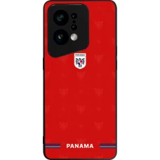 OPPO Find X5 Case Hülle - Silikon schwarz Panama 2026 personalisierbares Fussballtrikot