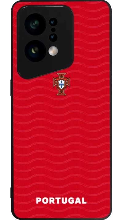 OPPO Find X5 Case Hülle - Silikon schwarz Portugal 2026 personalisierbares Fussballtrikot