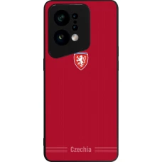 OPPO Find X5 Case Hülle - Silikon schwarz Tschechische Republik 2026 personalisierbares Fussballtrikot