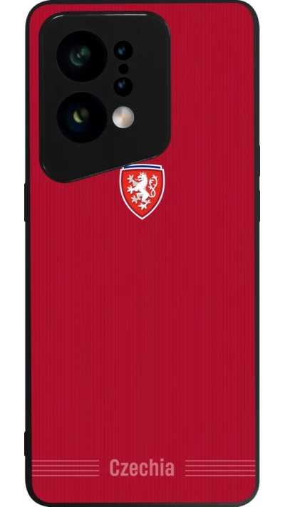 OPPO Find X5 Case Hülle - Silikon schwarz Tschechische Republik 2026 personalisierbares Fussballtrikot